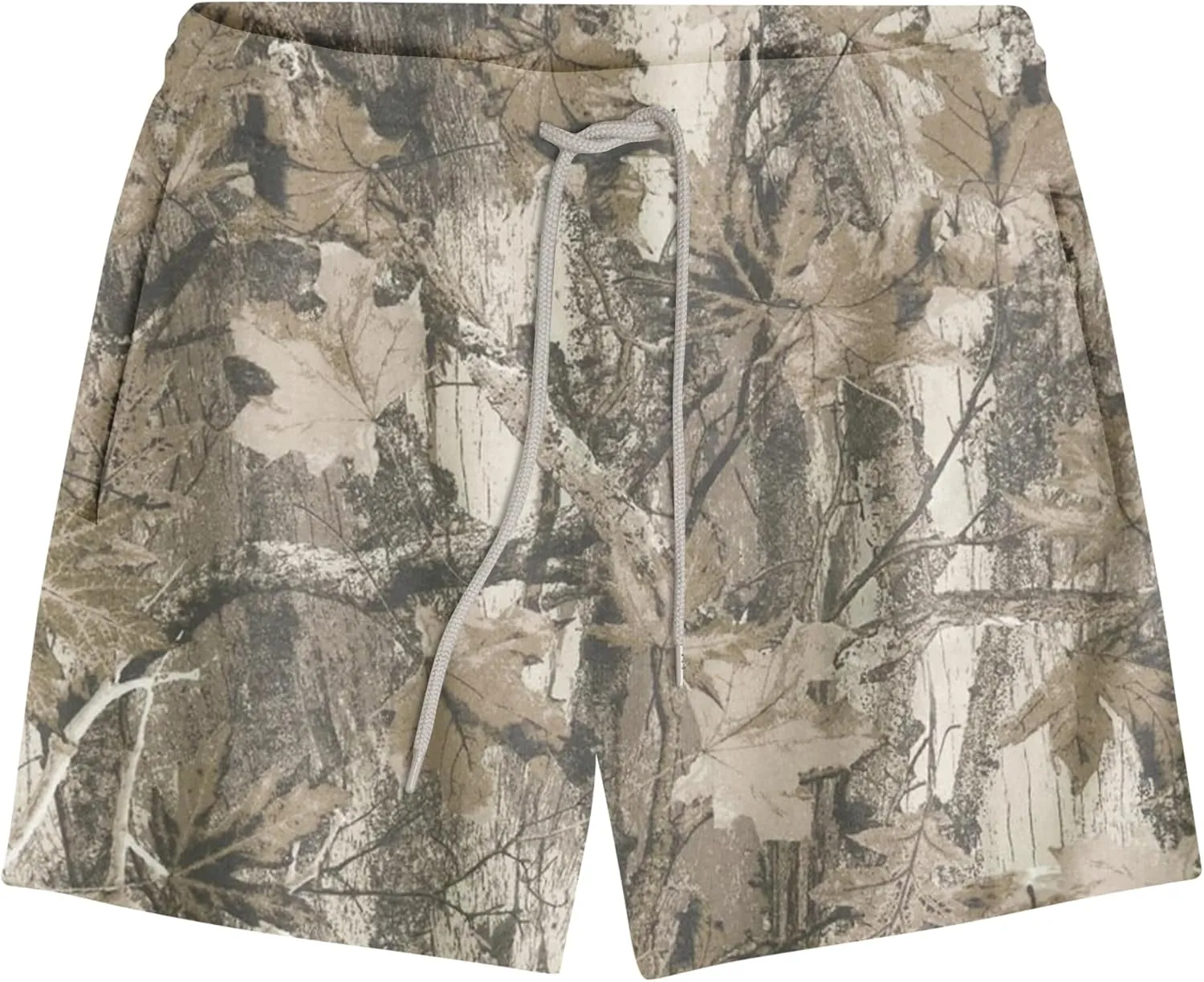Camo Shorts for Women High Waist Drawstring Camouflage Sweat Shorts Athletic Sport Jogger Sweatpants