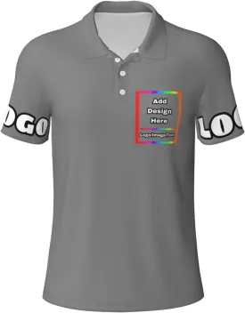 Custom Polo Shirt for Men Women Design Your Own Printed Front Back and Sleeve Personalized with Logo & Text