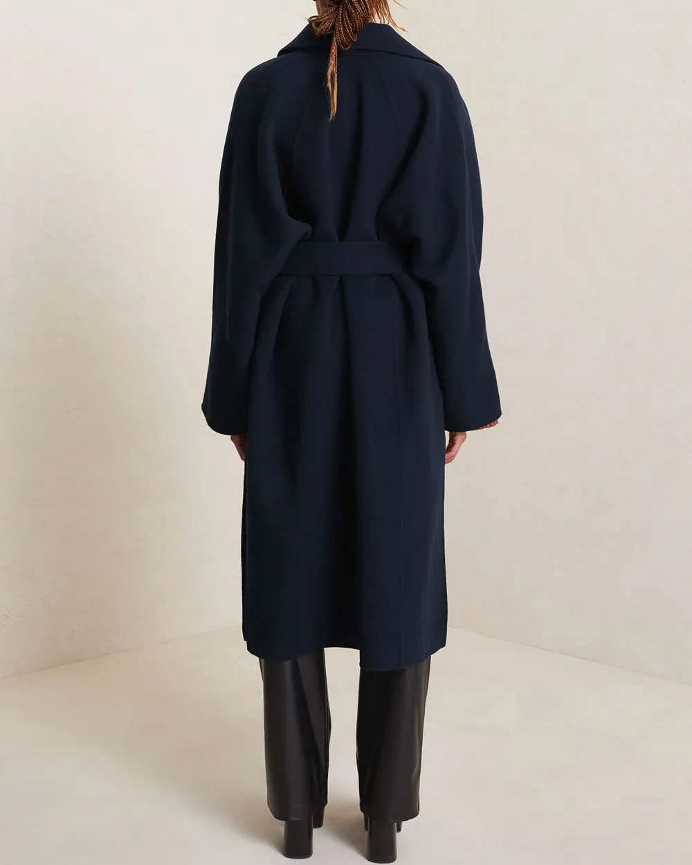 Navy Wilson Wool Coat
