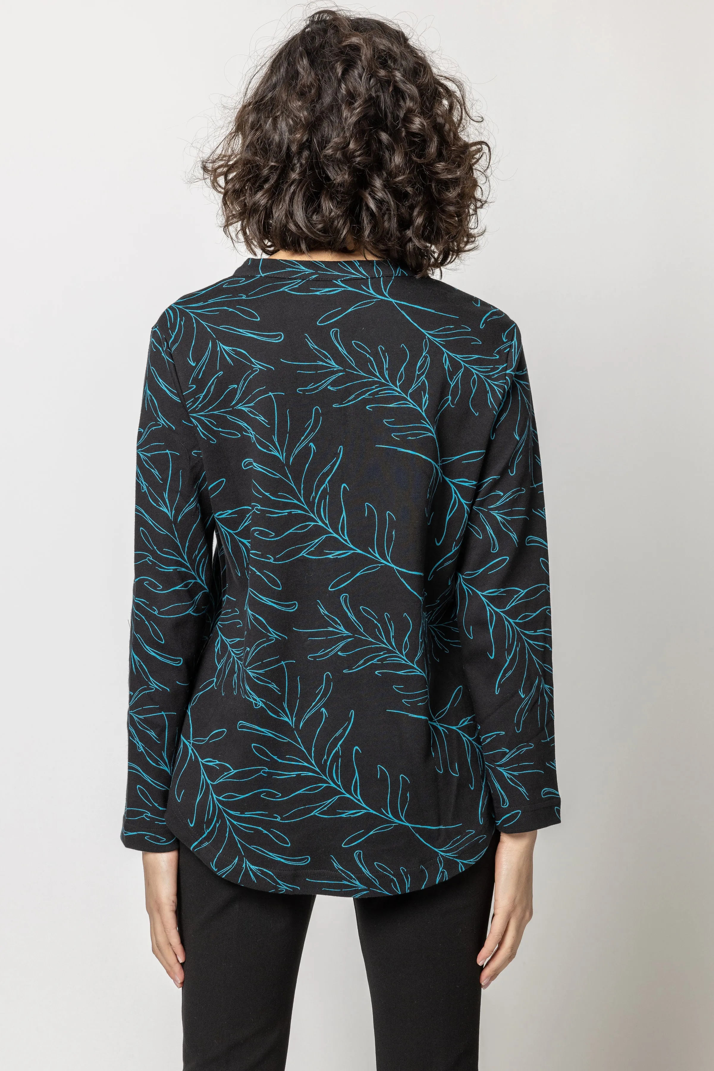 Stella Print Split Neck Tunic