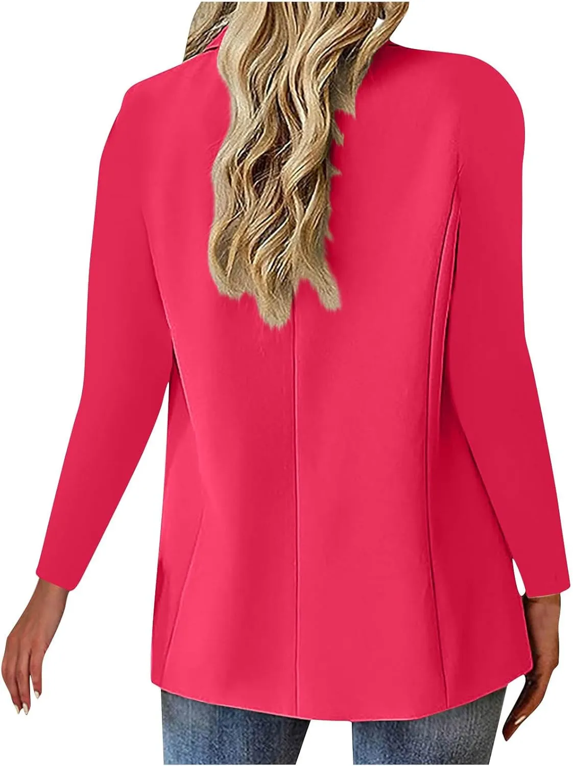 Suit Jackets for Women Business Casual Open Front Blazers Office Work Lightweight Coats Spring Summer Cardigan Suits
