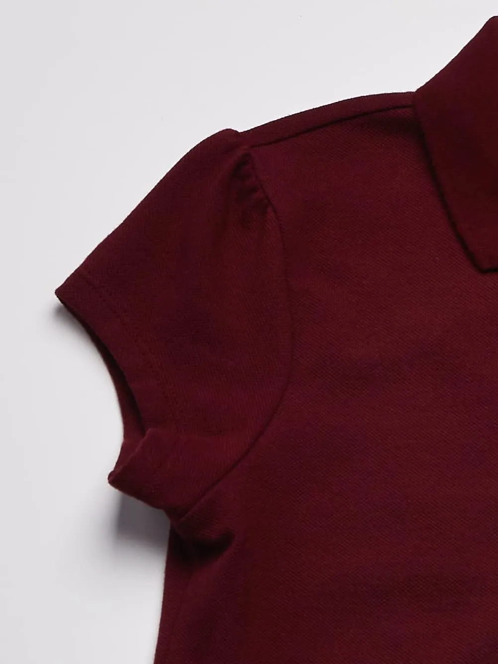 The Children's Place Girls' Short Sleeve Ruffle Pique Polo