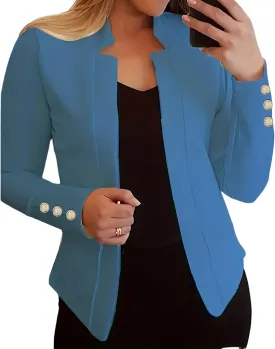 Womens Blazers for Work Casual Jacket Open Front Long Sleeve Office Business Blazer Jackets Fall Spring Outfit Fashion